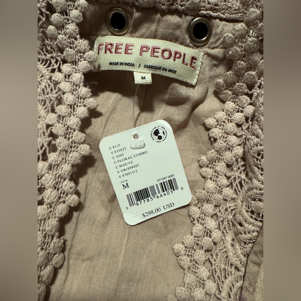 Free People on the Road Duster NWT Mauve Medium - Picture 5 of 8